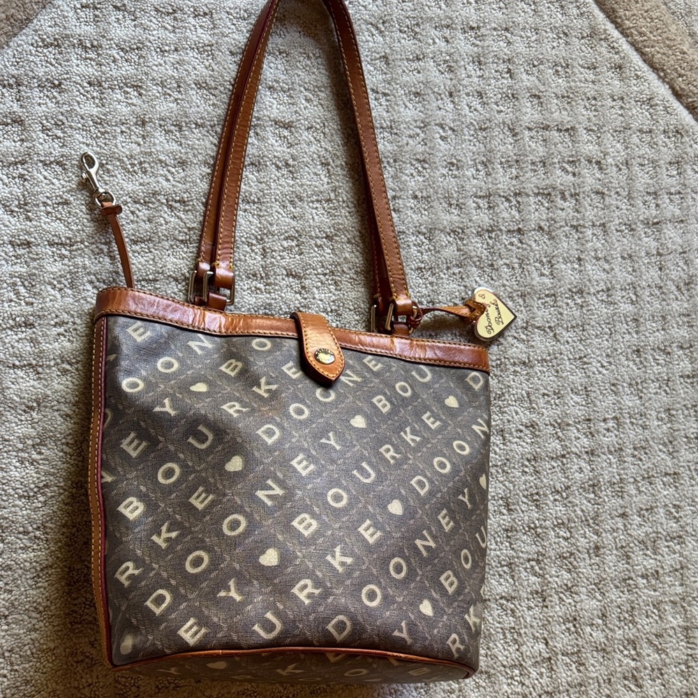 Dooney & Bourke Brown Monogram Shoulder Bag